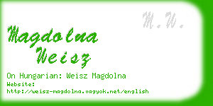 magdolna weisz business card